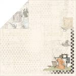 Fabscraps - Milkshake Chic - Chocolate - 12" x 12" Double Sided Patterned Paper