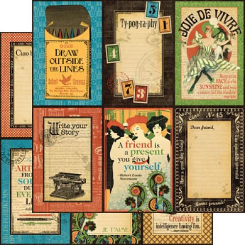 Graphic 45 - Typography - Paper - Imagine