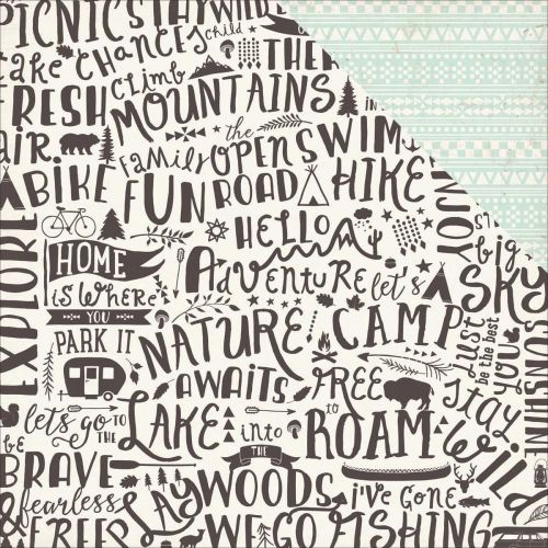 My Minds Eye - Happy Camper - 12x12 Paper - Free