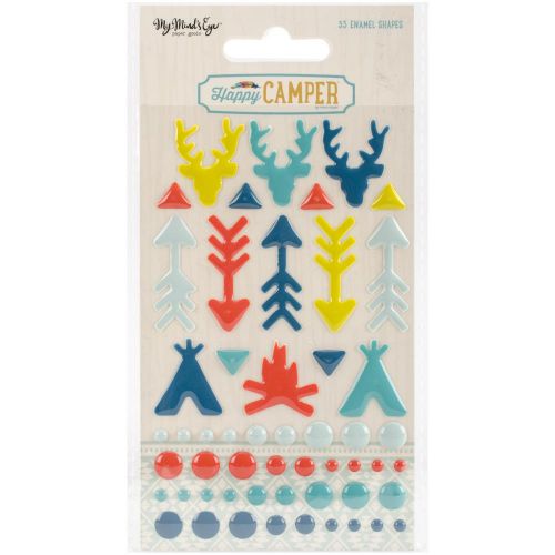 My Minds Eye - Happy Camper - Enamel Shapes 53/Pkg
