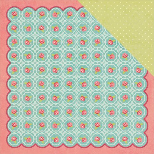 My Minds Eye - Hello Gorgeous - 12x12 Glittered Cardstock  - Chelsea