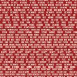 Teresa Collins Designs - Hello My Name Is - Words - 12 x 12 Double Sided Patterned Paper