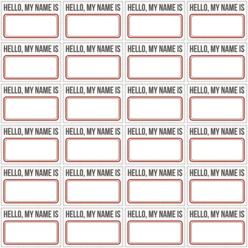 Teresa Collins Designs - Hello My Name Is - Tags - 12 x 12 Double Sided Patterned Paper