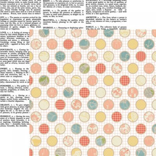 Teresa Collins Designs - She Said -  Dots  12x12 Paper