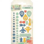 My Minds Eye - Hello World - Beauty Enamel Shapes