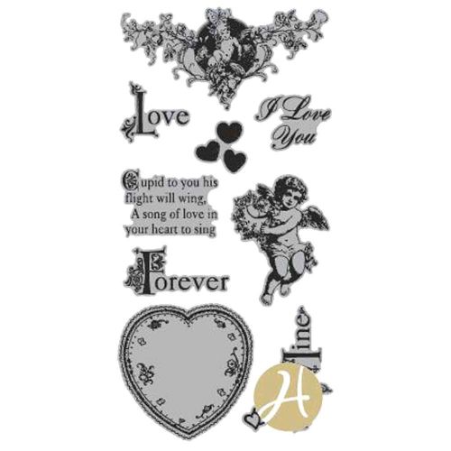 Graphic 45 - Sweet Sentiments - Sweet Sentiment 2 (valentine/Love) Rubber Stamps