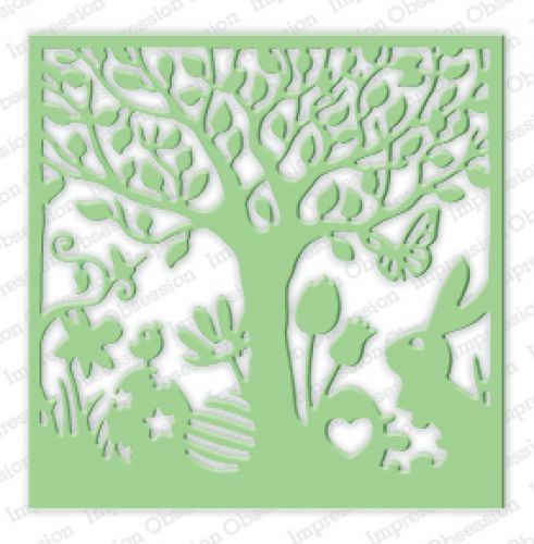 Impression Obsession - Die - Easter Cutout Square