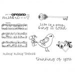 Unity Stamps - Artista's Cling Rubber Stamps 5.5"X7.25" - Music Of My Heart