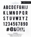 My Mind's Eye - All Things - Alphas & Numbers Black - Die Cuts