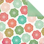 My Mind's Eye - Jubilee Collection - Mint Julep Beautiful Doily 12 x 12 Double Sided Patterned Paper