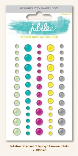 My Mind's Eye - Sherbet Jubilee Collection - Happy Enamel Dots