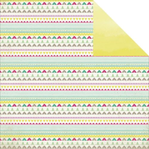 My Mind's Eye - Sherbet Jubilee Collection - Enjoy Sunshine 12 x 12 Double Sided Patterned Paper