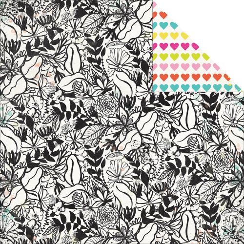 My Mind's Eye - Wild Berry Jubilee Collection - Today Sketch 12 x 12 Double Sided Patterned Paper