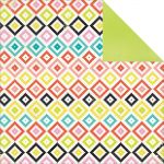 My Mind's Eye - Wild Berry Jubilee Collection - Life Diamonds 12 x 12 Double Sided Patterned Paper