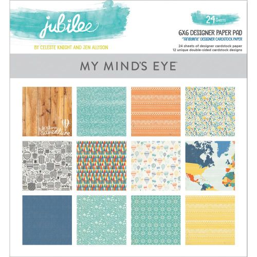 My Mind's Eye - Tangerine Jubilee Collection - 6x6 Paper Pad