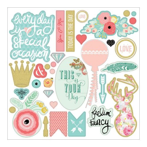 My Minds Eye - Just Sayin' Collection by Rhonna Farrer - 12 x 12 Chipboard
