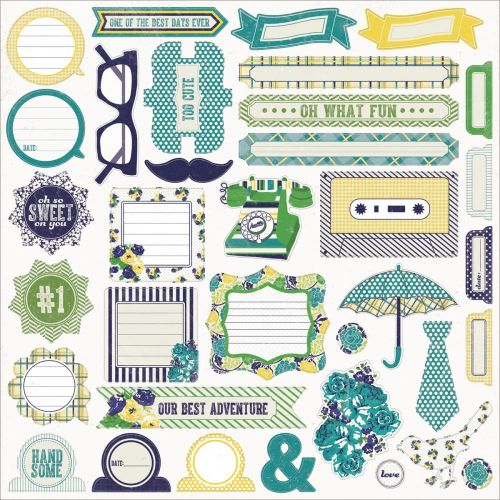 My Minds Eye - Kate & Co. - Oxford Lane 12x12 Sticker Accessories