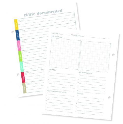 Simple Stories - Life Documented - Simple Stories - Life Documented Planning Inserts