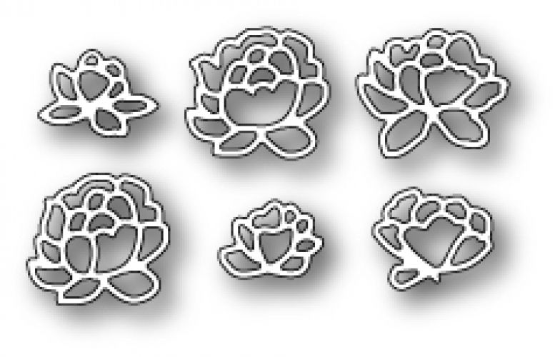 Memory Box Dies - Pennington Rose Blossoms