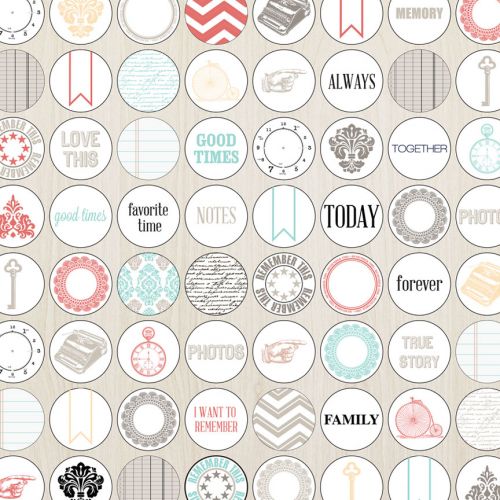 Teresa Collins Designs - Memories -  Dots  12x12 Paper