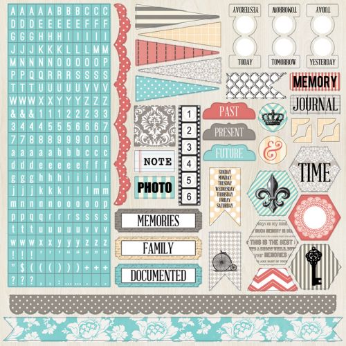 Teresa Collins Designs - Memories - Stickers