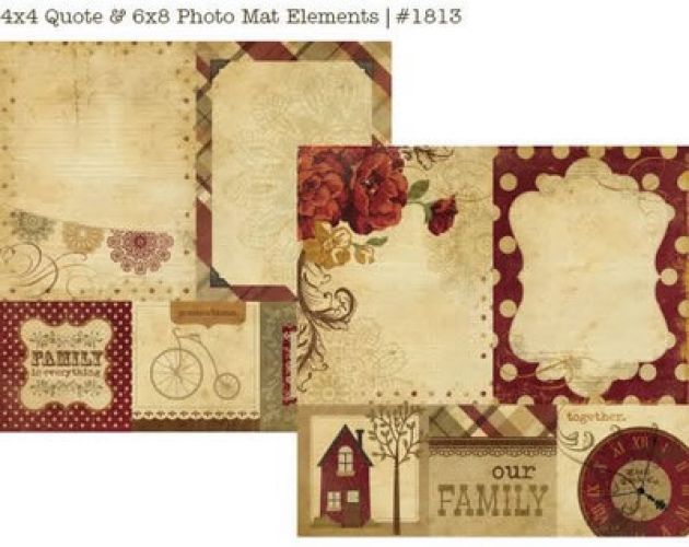 Simple Stories - Generations - 4x4 Quotes & 6x8 Photo Mat Elements