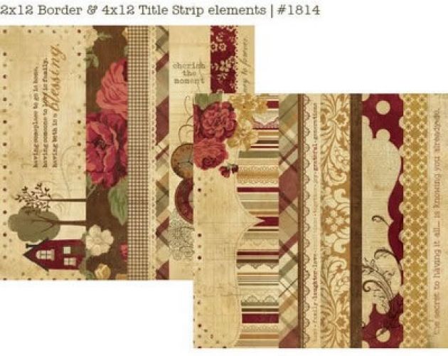 Simple Stories - Generations - 2x12 Borders & 4x12 Title Strip Elements