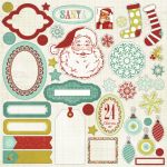 My Mind's Eye - Mistletoe Magic - 12x12 Sticker Accessories