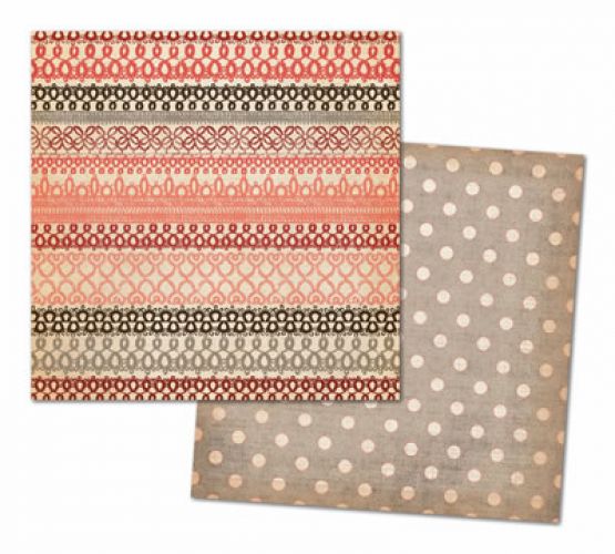 My Mind's Eye - Lost & Found - Record It - Heirloom - By Jen Allyson - 12x12" Double Sided Patterned Paper - Formal