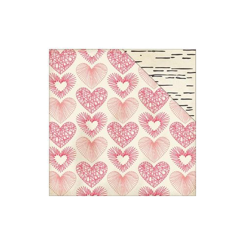 My Minds Eye - My Story - 12x12 Paper - Heart Strings