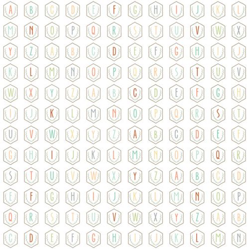Teresa Collins Designs - Nine & Co. Collection - Alphas Paper