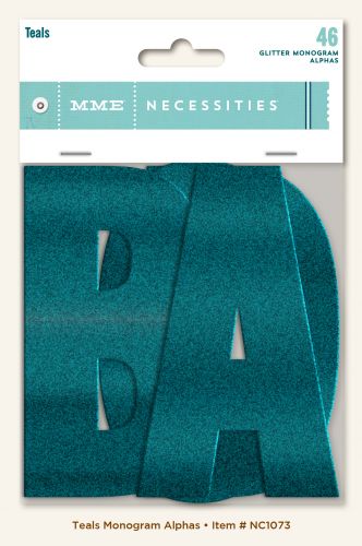 My Mind's Eye - Necessities - Teals Monogram Alphas