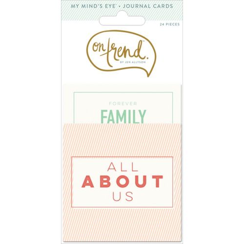 My Minds Eye - On Trend - Cool Journal Cards