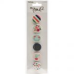 My Minds Eye - On Trend 2 - Flair Buttons 6/Pkg