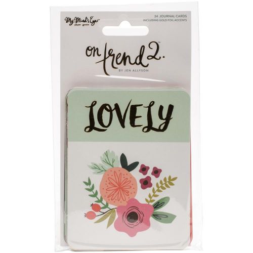 My Minds Eye - On Trend 2 - Journaling Cards 24/Pkg