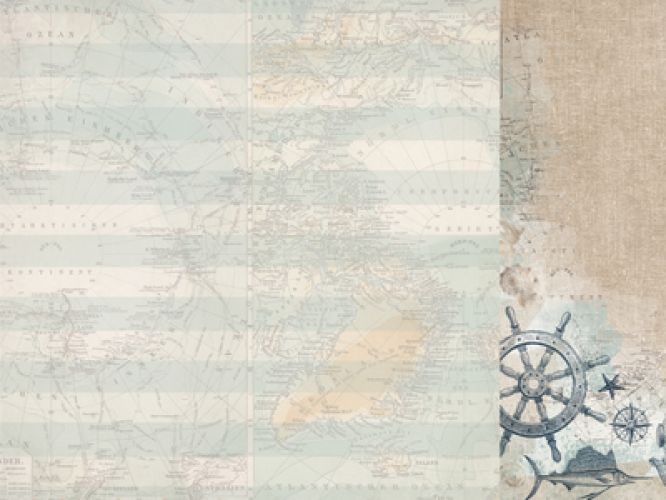 Kaisercraft - High Tide Collection - Sea Map