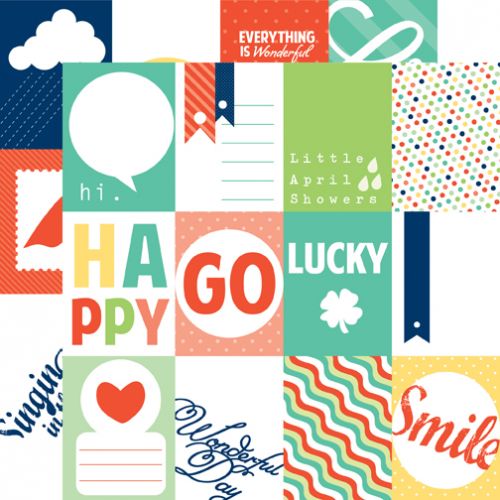 Echo Park Paper Company - Photo Freedom - Happy-Go-Lucky Collection - 12 x 12 Paper - Happy