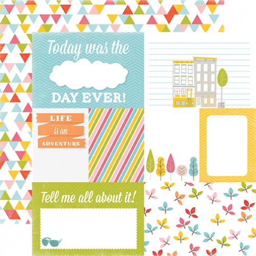 Echo Park Paper Company - Photo Freedom - Fun in the Sun - 12 x 12 Paper - Easy Breezy