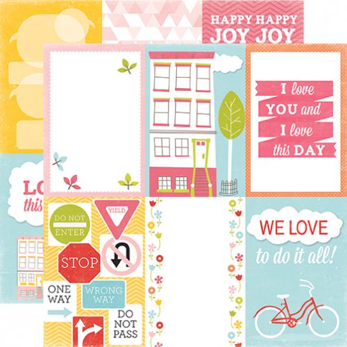 Echo Park Paper Company - Photo Freedom - Fun in the Sun - 12 x 12 Paper - Love Today