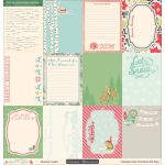 October Afternoon - Silent Night - Double Sided Cardstock - Journaling Cards 12"X12"