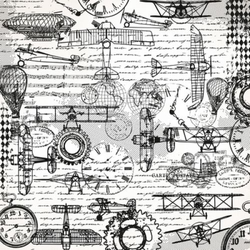 Kaisercraft - Barber Shoppe Collection - 12x12 Specialty Gloss Artifacts