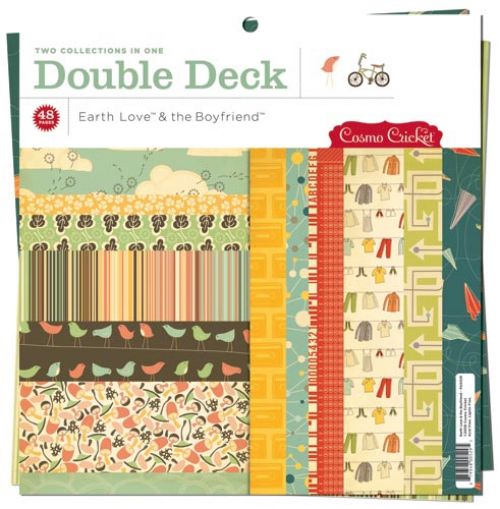 COSMO CRICKET - EARTH LOVE / THE BOYFRIEND - DOUBLE DECK - 12" x 12"