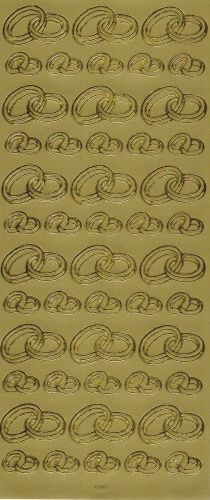 Peel Off Stickers - Rings - Gold