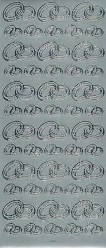 Peel Off Stickers - Rings - Silver