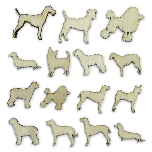 American Crafts - Studio Calico - Wood Veneer - Dogs
