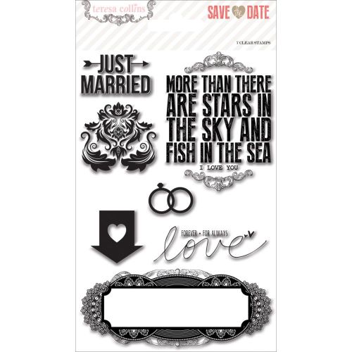 Teresa Collins Designs - Save the Date - Clear Stamps