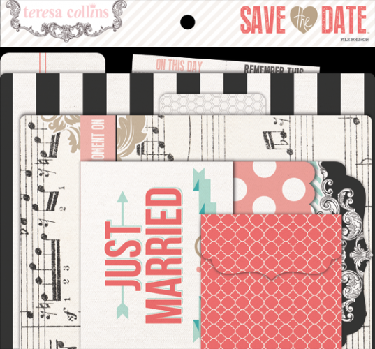 Teresa Collins Designs - Save the Date - File Folders & Tags
