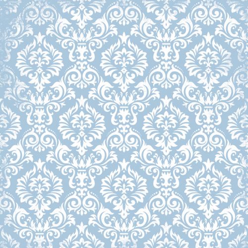 Teresa Collins Designs - Stationery Noted -  Damask  12x12 Paper