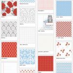 Teresa Collins Designs - Stationery Noted -  Polaroids  12x12 Paper