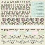 Kaisercraft - Bonjour - Cardstock Sticker Sheet 12"X12"